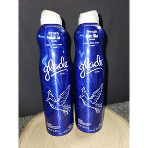 (2)~Glade French‎ Vanilla Spray Air Freshener 9.7 oz Winter Collection~RARE